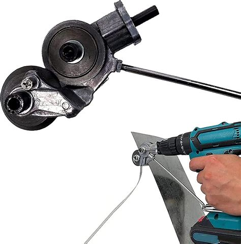 drill attachment for cutting sheet metal|best metal shear drill attachment.